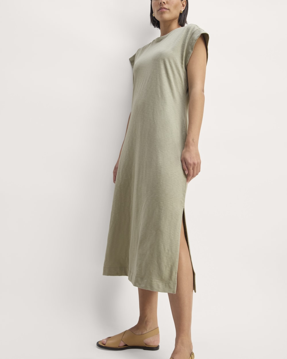 The Muscle Tee Midi Dress | Seagrass - Image 4