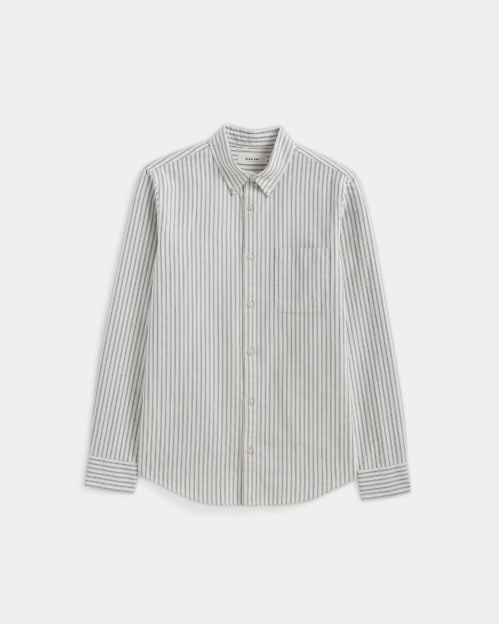 The Slim Oxford Shirt | Bone / Navy | Tall - Image 2
