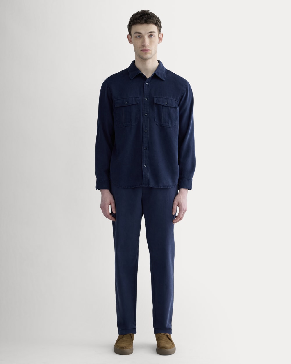 The Utility Shirt Jacket in Buttersoft | Navy - Image 3