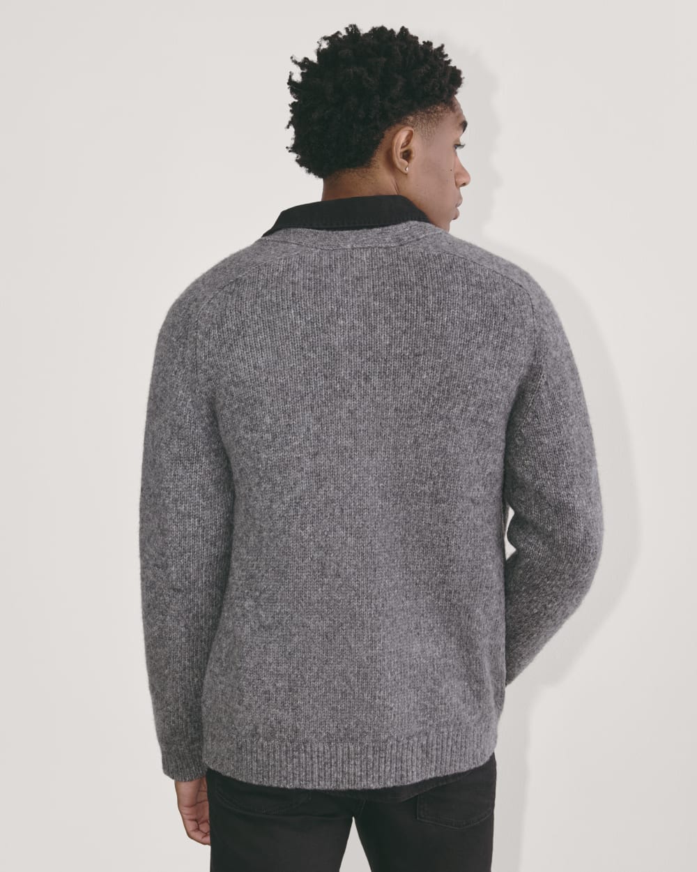 The Cloud Relaxed Cardigan | Heather Charcoal - Image 6