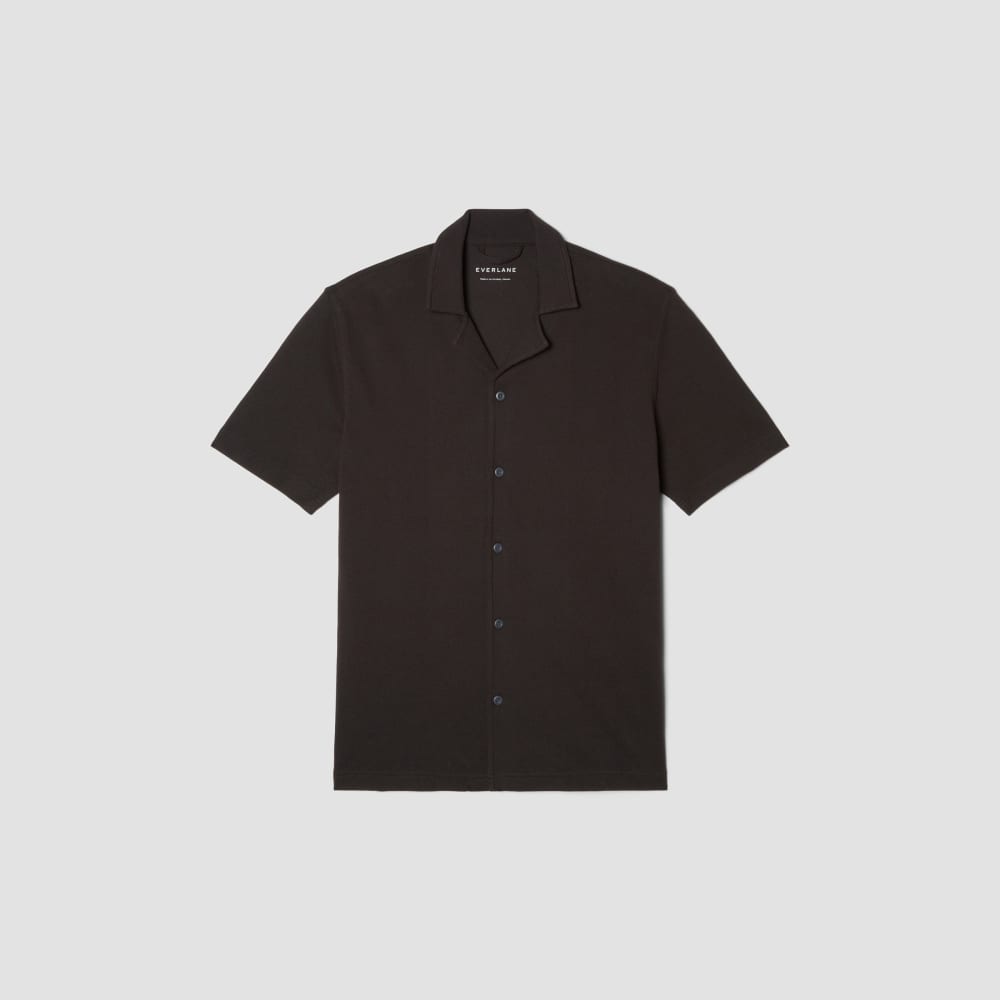The Pique Short-Sleeve Shirt | Black - Image 2