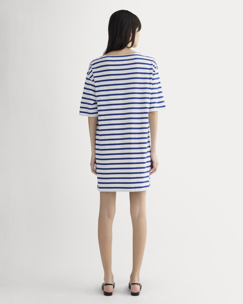 The Mariner Dress | Bone / Mazarine Blue - Image 4