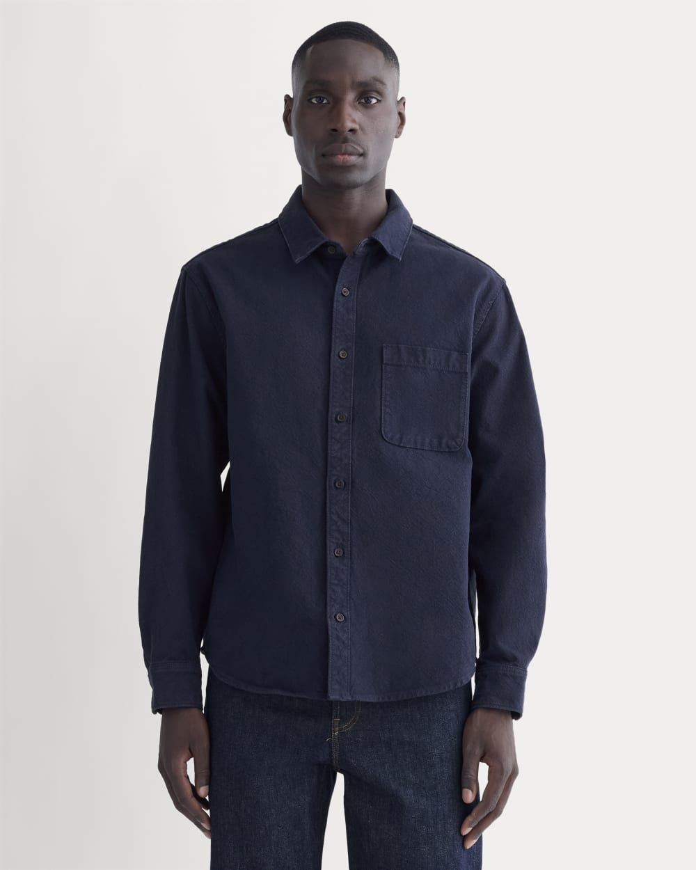 The Canvas Organic Cotton Overshirt | Navy