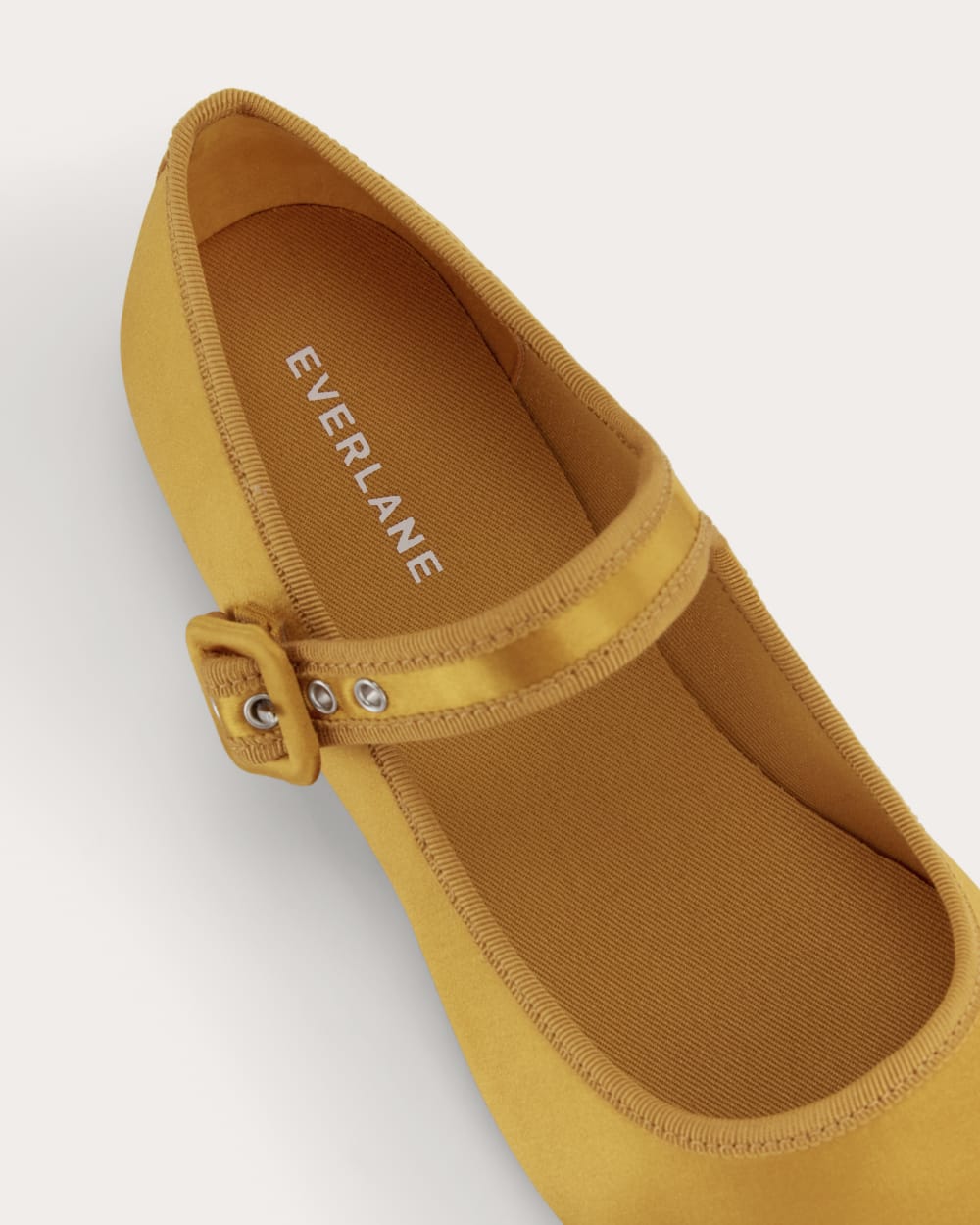 The Day Buckle Mary Jane | Golden Yellow Satin - Image 5