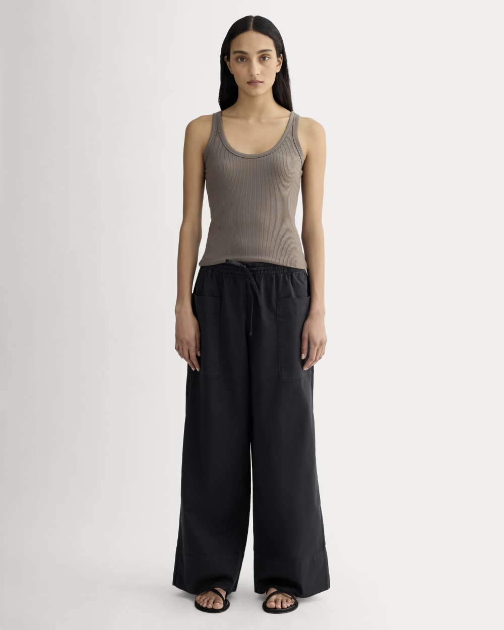 The Shimmy Scoop-Neck Tank | Taupe - Image 3