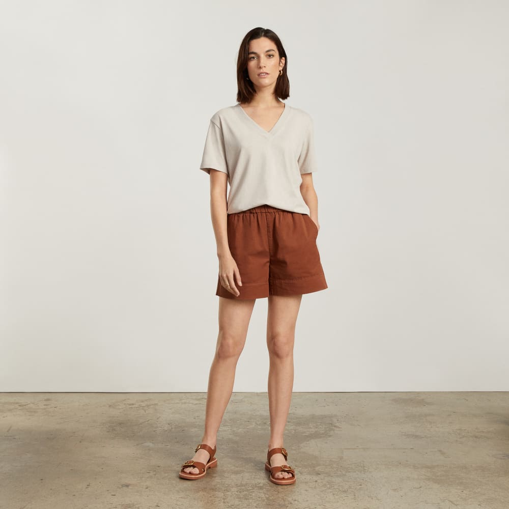 The Vintage V-Neck Hemp Tee | Moonlit Cloud - Image 4