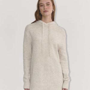 The Oversized Hoodie in Plush Cotton | Heathered Oat