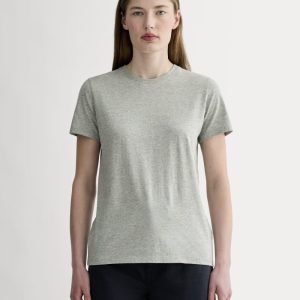 The Slim Crew in Essential Cotton | Heathered Grey