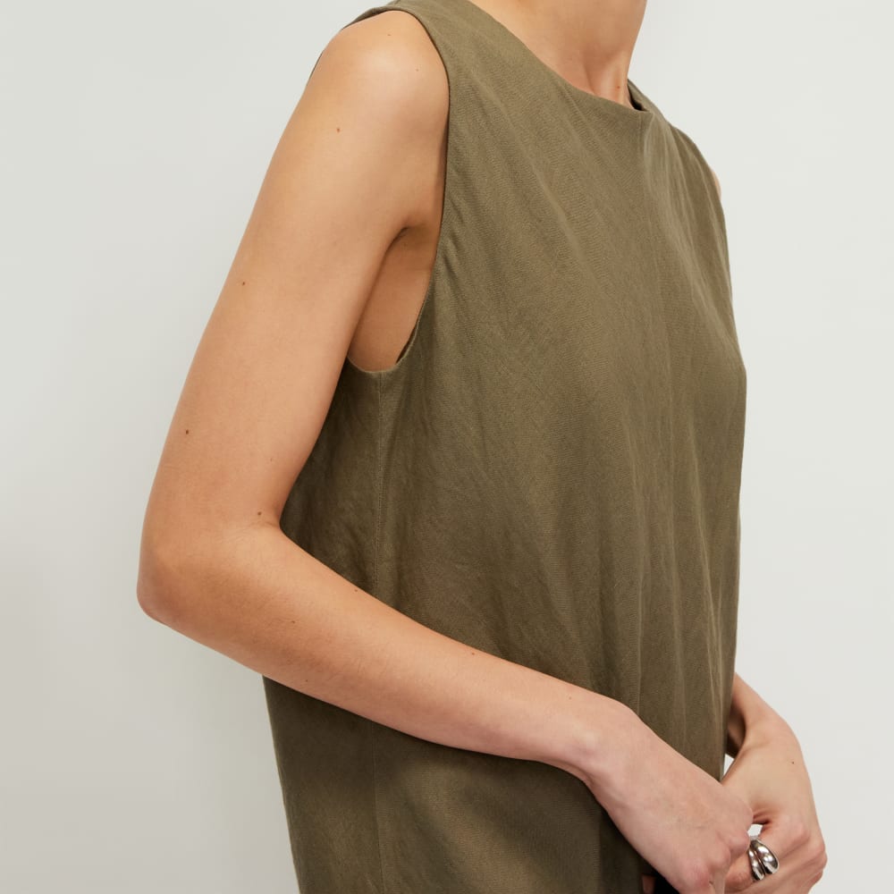 The Linen Bias Cut Dress | Kalamata - Image 4