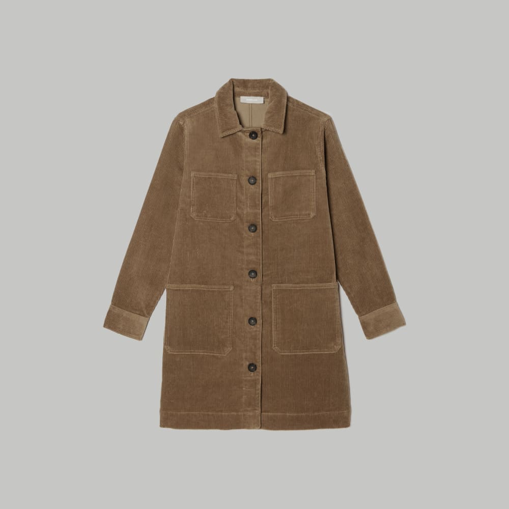 The Corduroy Long Shirt Jacket | Toasted Coconut - Image 2