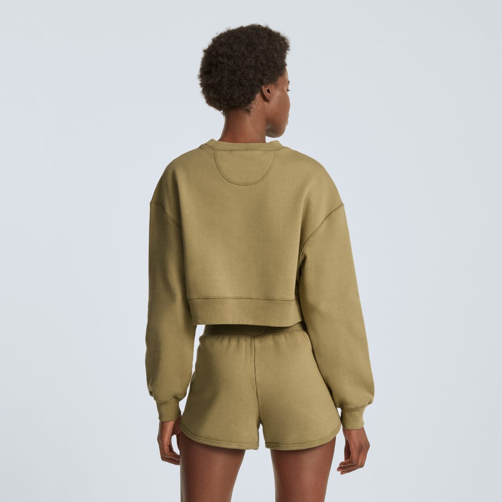 The Organic Cotton Cropped Crew | Fennel Seed - Image 3