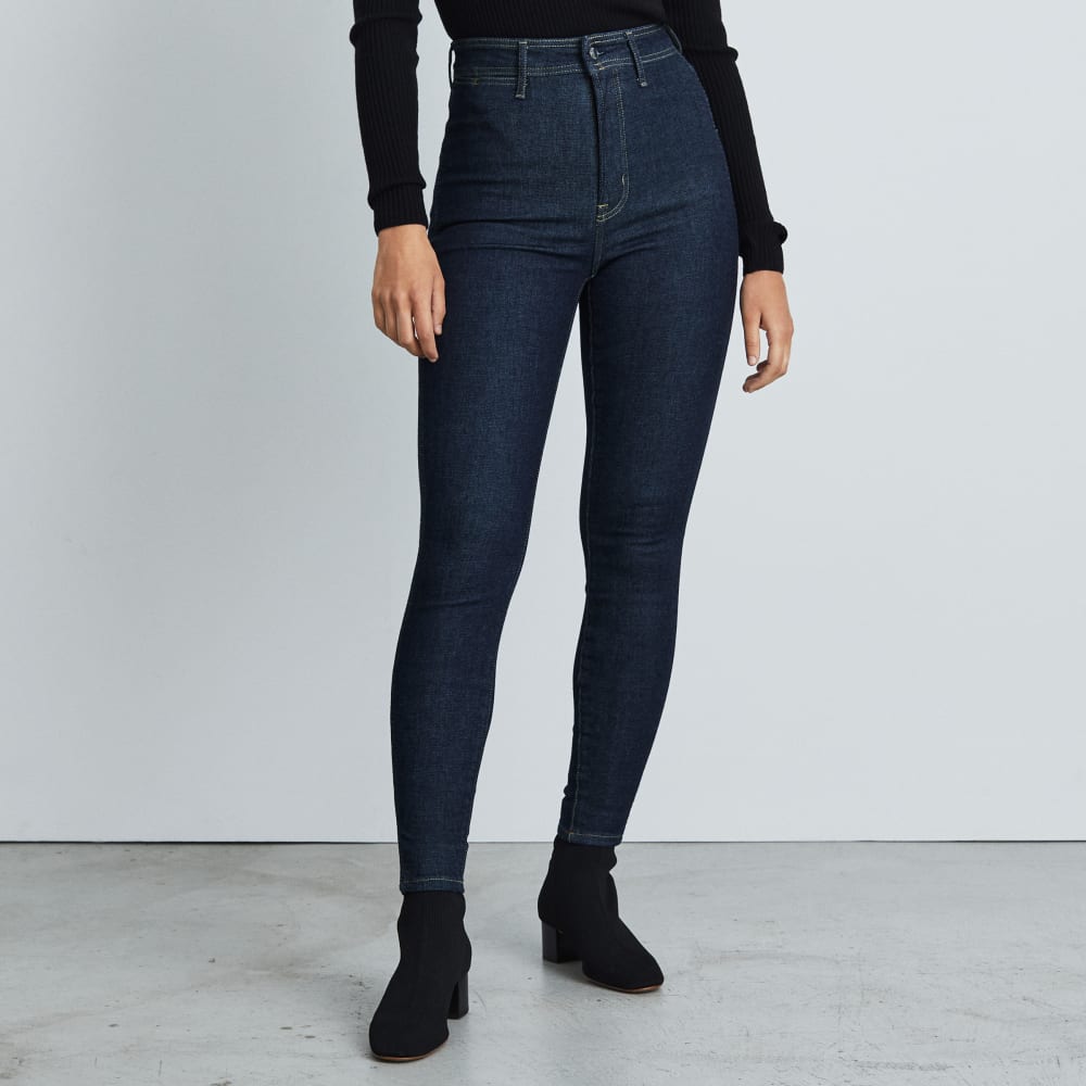 The Way-High? Clean Front Skinny Jean | Dark Indigo | 28.5 Inseam - Image 4