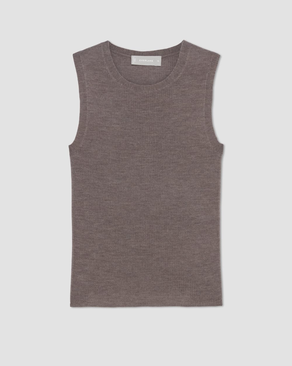 The Tank in Ultrasoft Merino | Heather Cocoa - Image 2