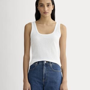The Pointelle Cami | White