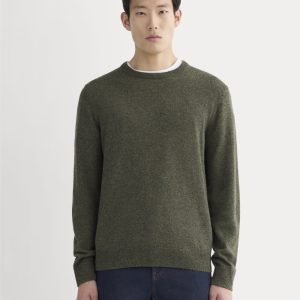The Cashmere Crew | Heathered Army Green