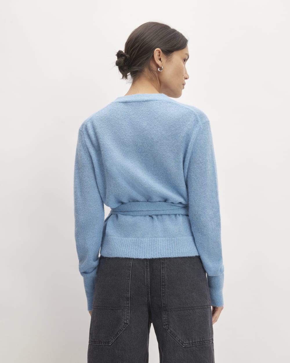 The Alpaca Wrap Sweater | Heritage Blue - Image 6