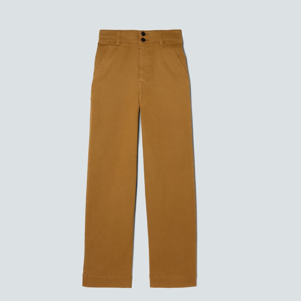 The Organic Wide-Leg Pant | Tapenade - Image 2