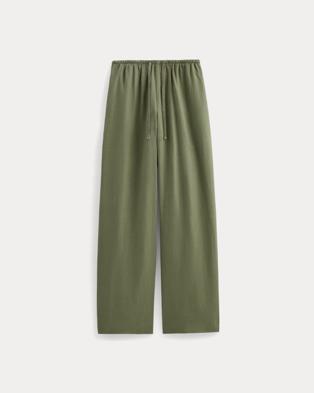 The Drawstring Pant in Linen | Lichen Green - Image 2