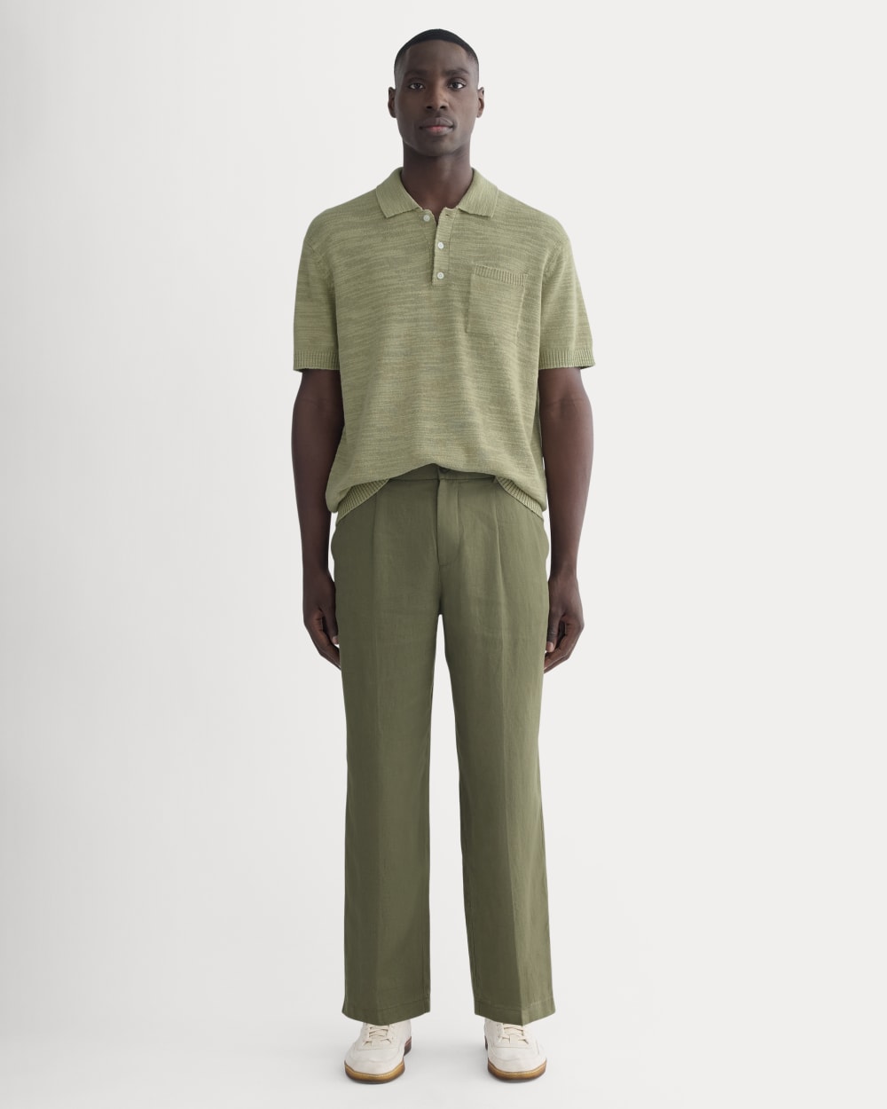 The Linen Pleated Trouser | Kalamata