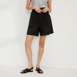 The Linen Way-High® Drape Short | Black