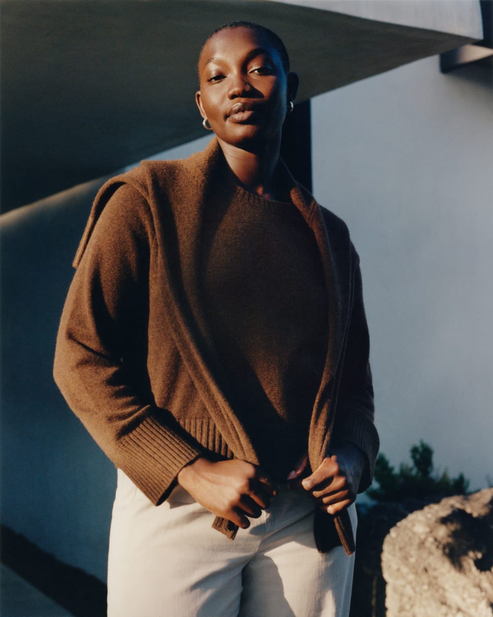 The Boxy Crew in Cashmere | Heather Cocoa - Image 7