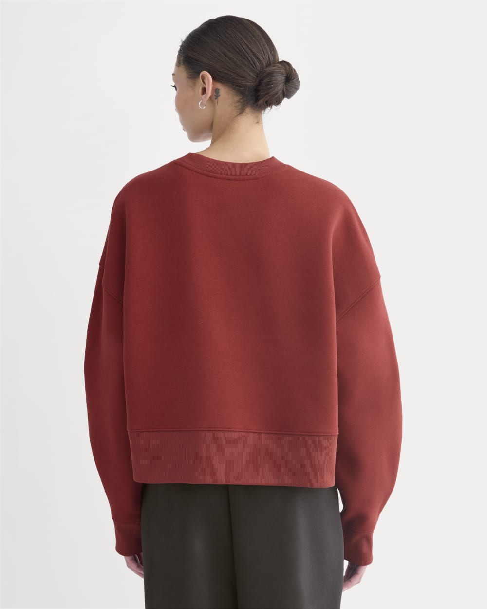 Luxe Fleece Sweatshirt | Merlot - Image 5