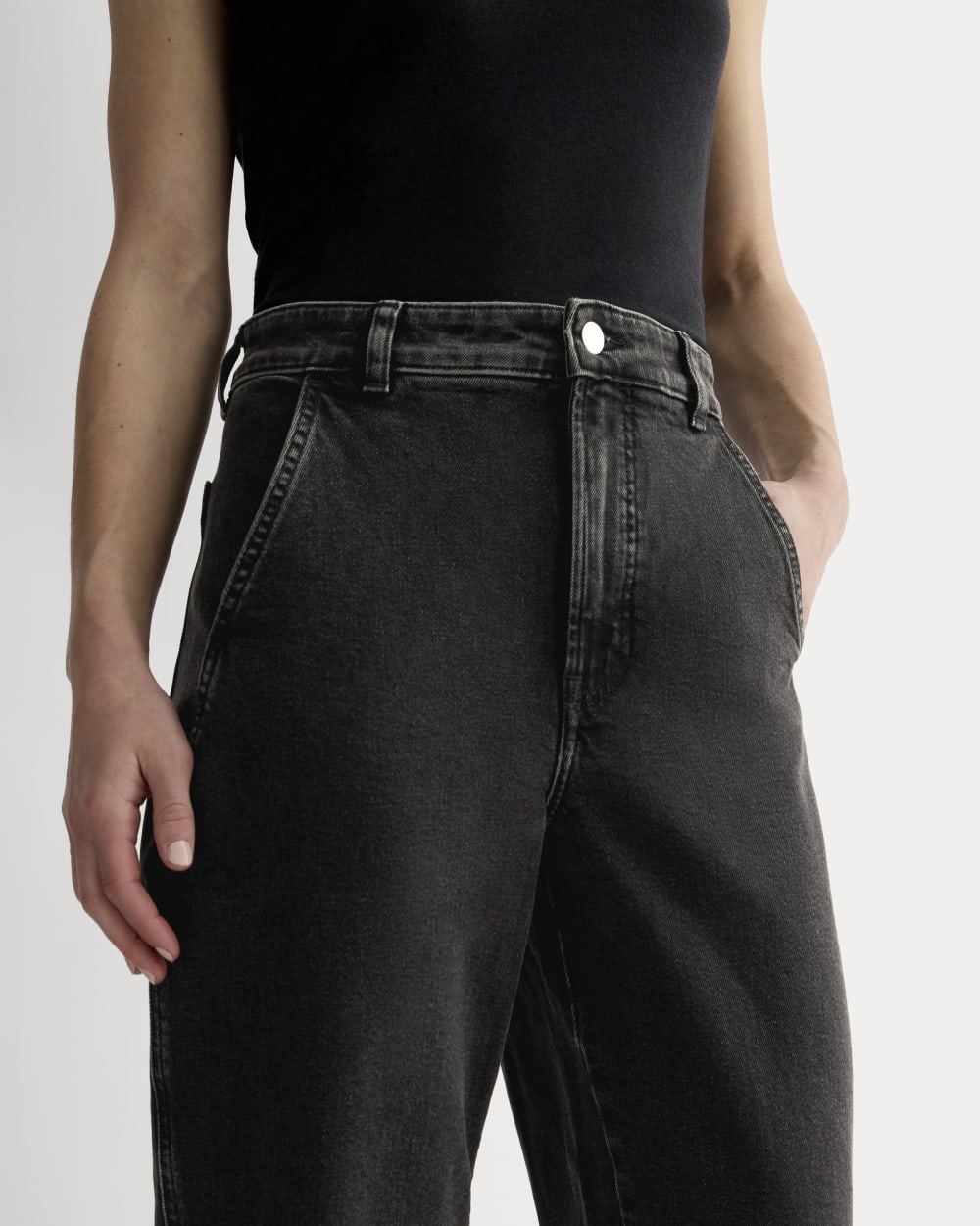 The Utility Barrel Jean | Washed Black | Regular - Image 4
