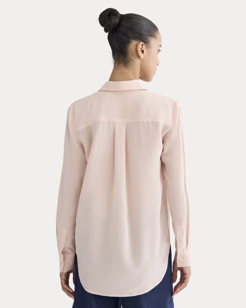 The Must-Have Shirt in Washable Silk | Soft Rose - Image 5