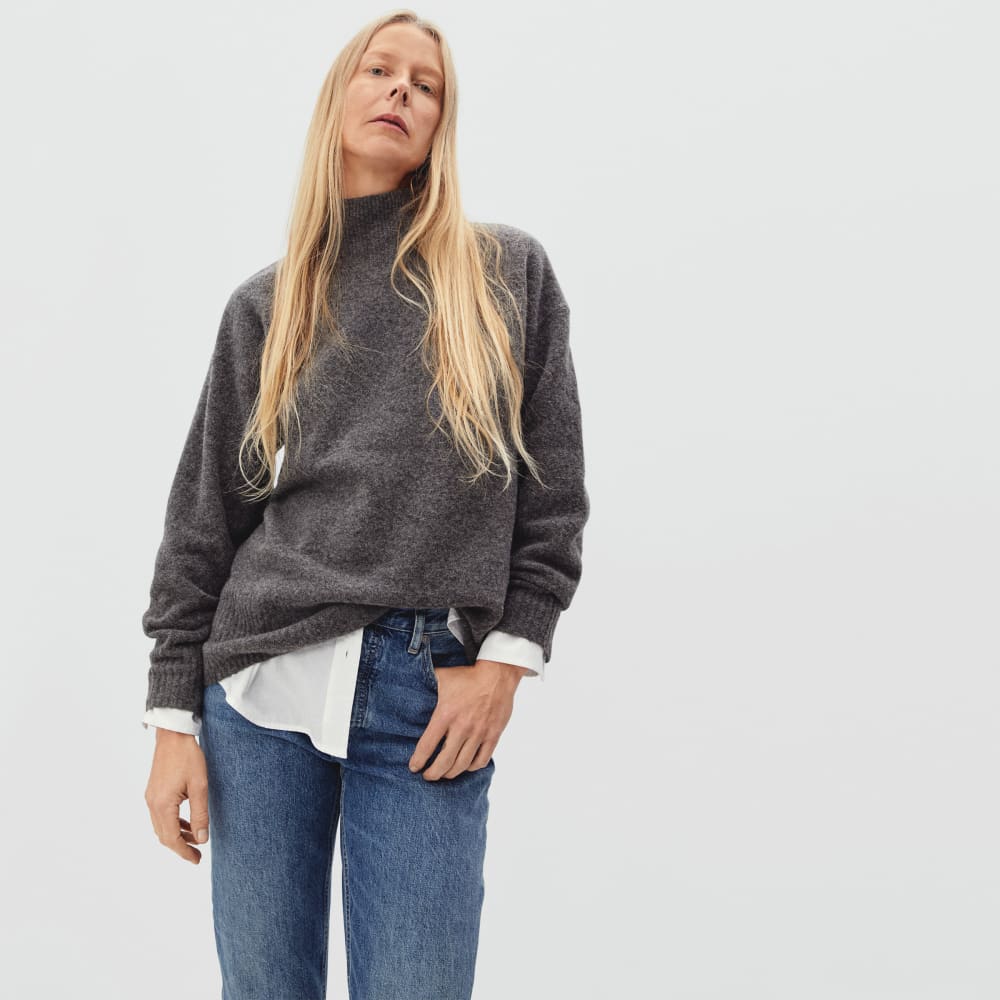 The Cozy-Stretch Pullover | Heathered Charcoal - Image 2