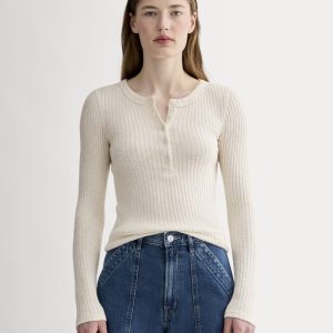 The Cozy Rib Henley | Bone