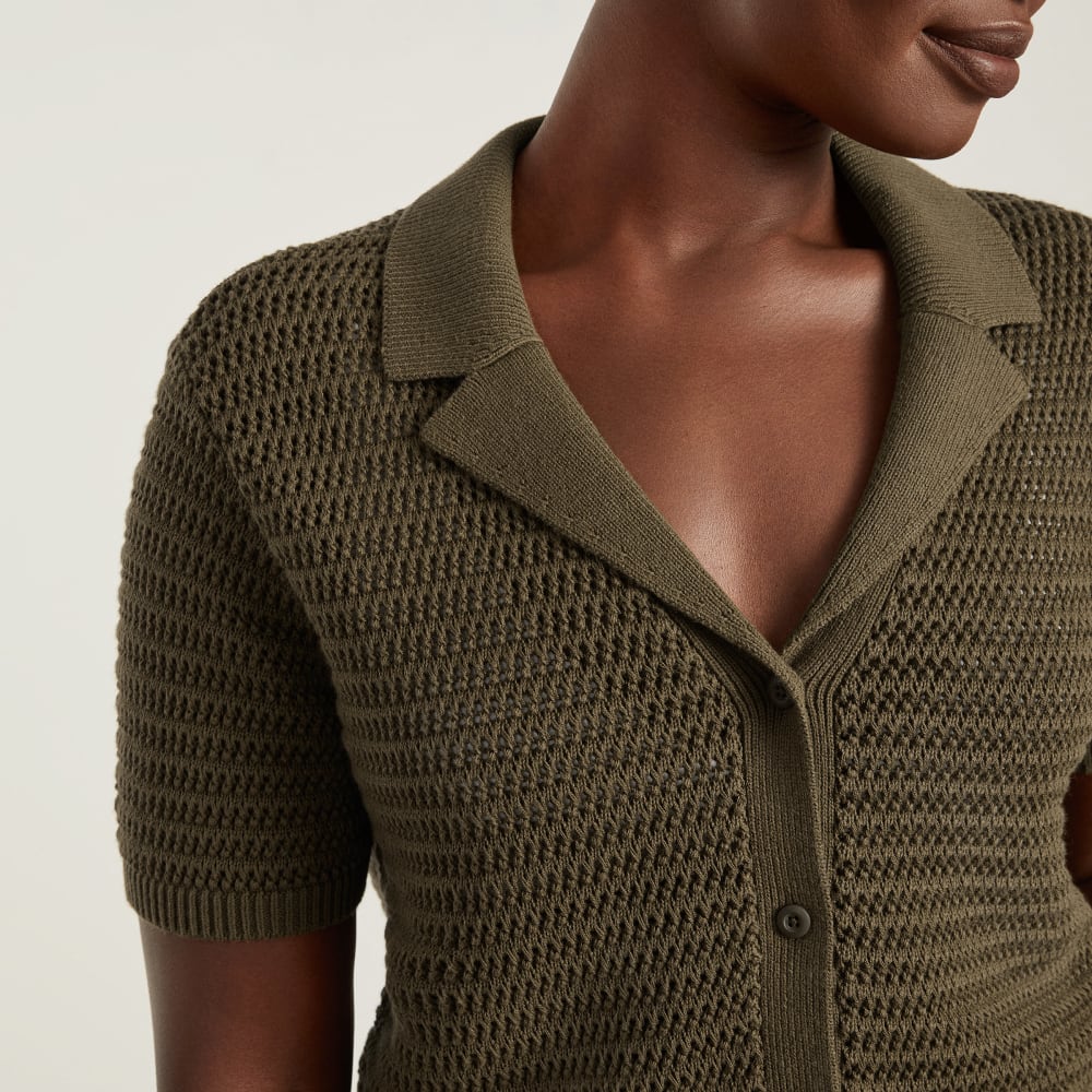 The Crochet Knit Polo | Beech - Image 4