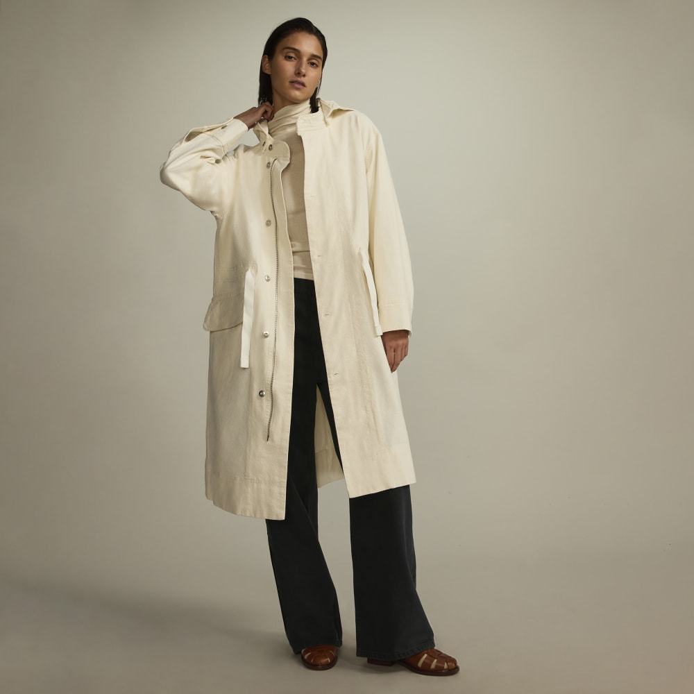 The Canvas Organic Cotton Parka | Bone - Image 8