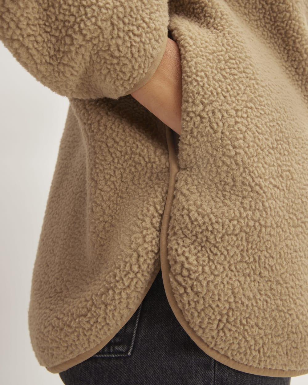 The ReNew Fleece Full-Zip Hoodie | Tiger's Eye - Image 5