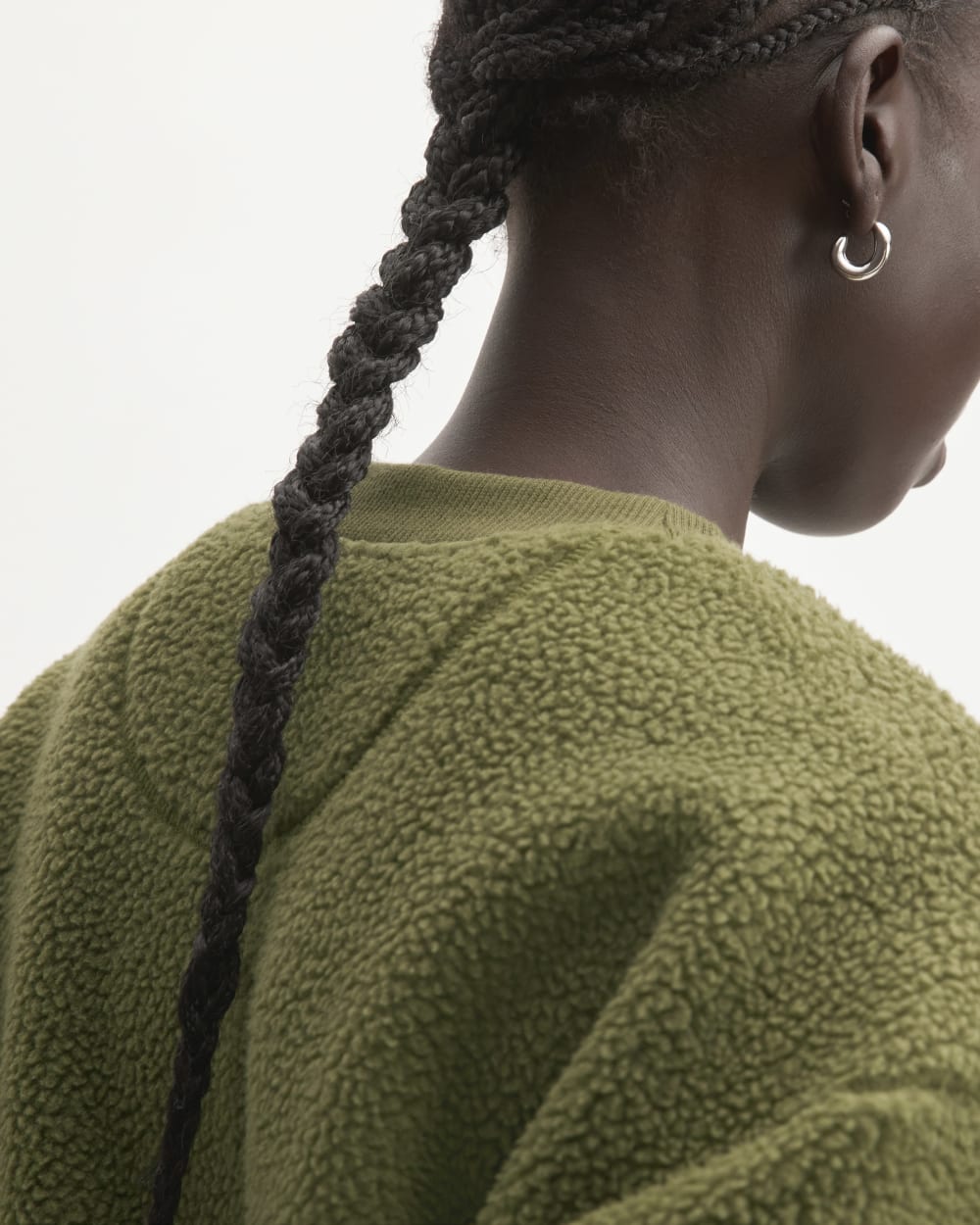 The ReNew Fleece Oversized Crew | Kalamata - Image 4