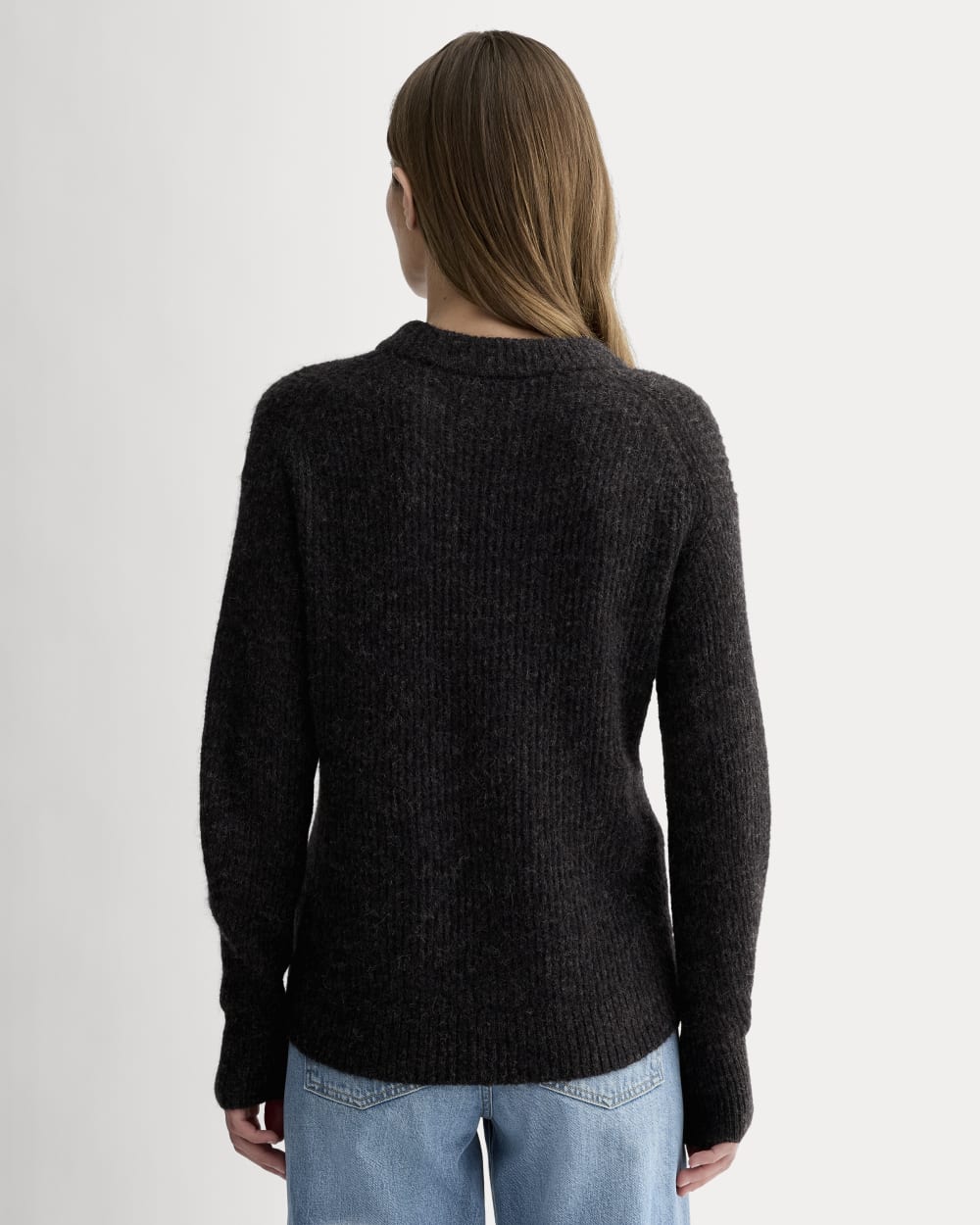 The Cocoon Crew in Alpaca | Heathered Black - Image 5