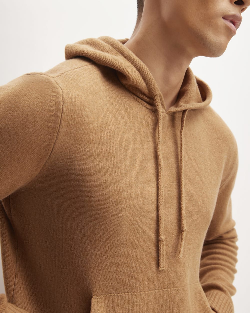 The Felted Merino Hoodie | Deep Camel - Image 4