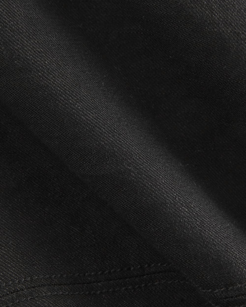 The Mini Skirt in Stretch Linen | Black - Image 6