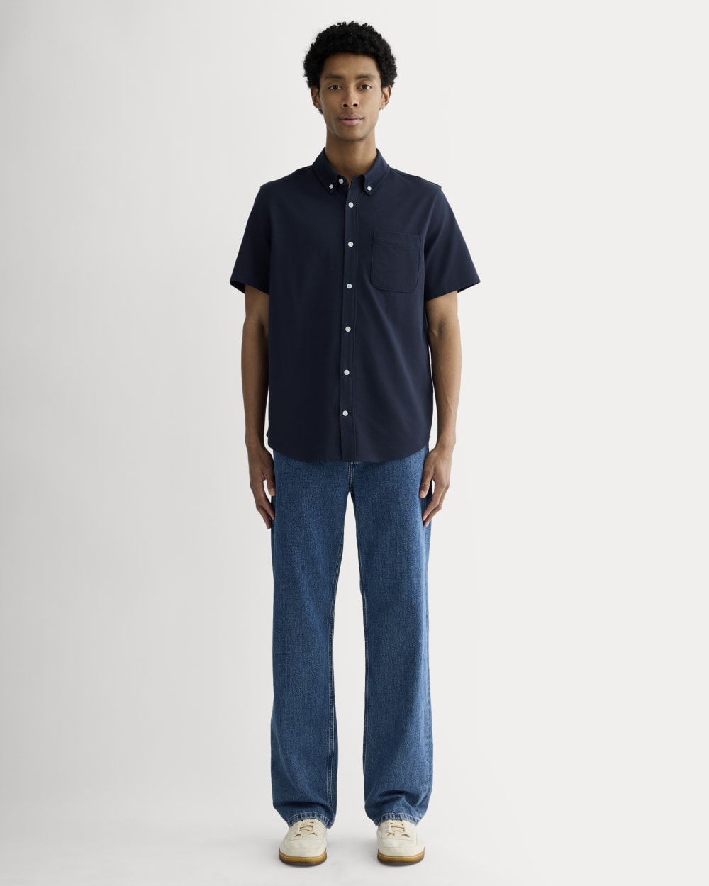 The Startup Short-Sleeve Shirt | Navy - Image 3