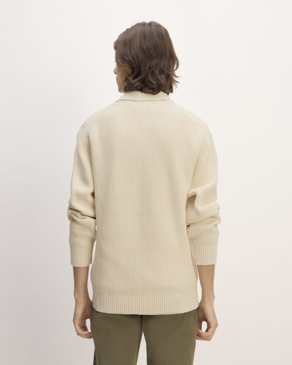 The Cotton Chunky Rib Polo | Canvas - Image 6