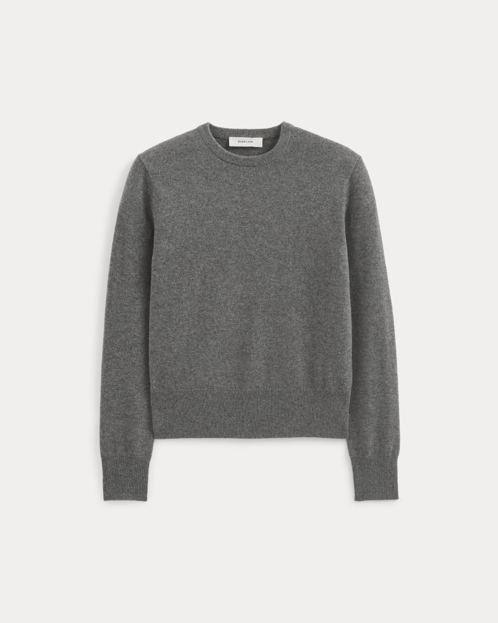 Cashmere Slim Crew Sweater | Heather Charcoal - Image 2