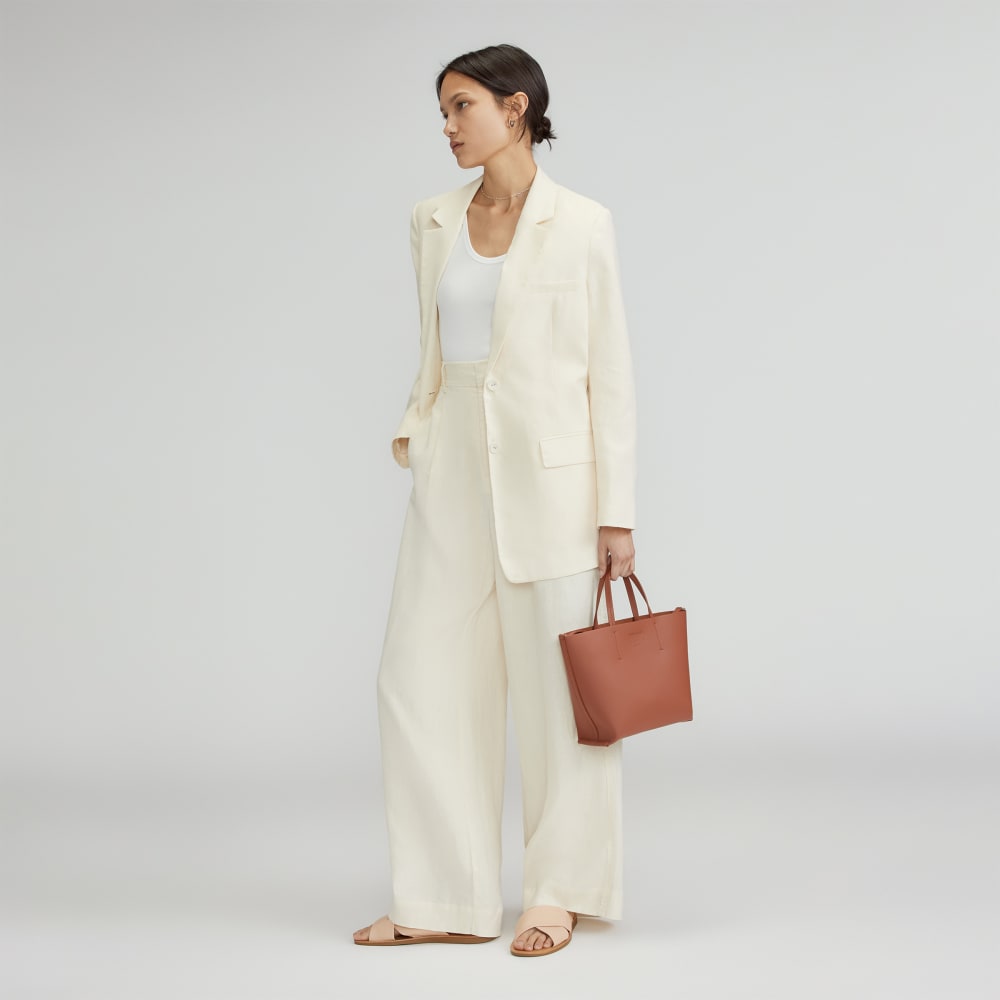 The Luxe Italian Leather Crossbody | Cognac - Image 2