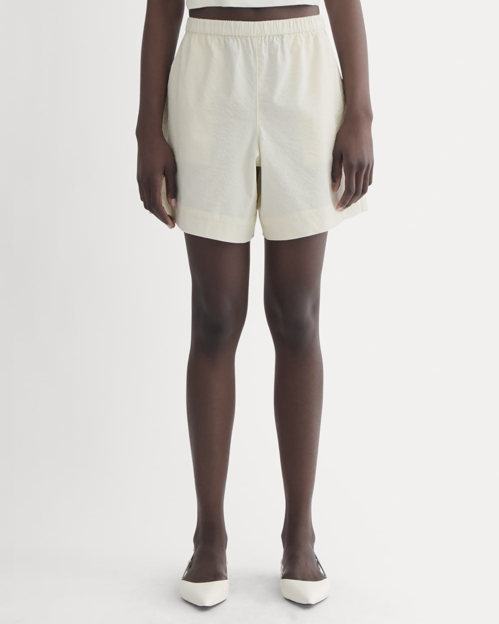The Seersucker Pull-On Short | Bone - Image 3