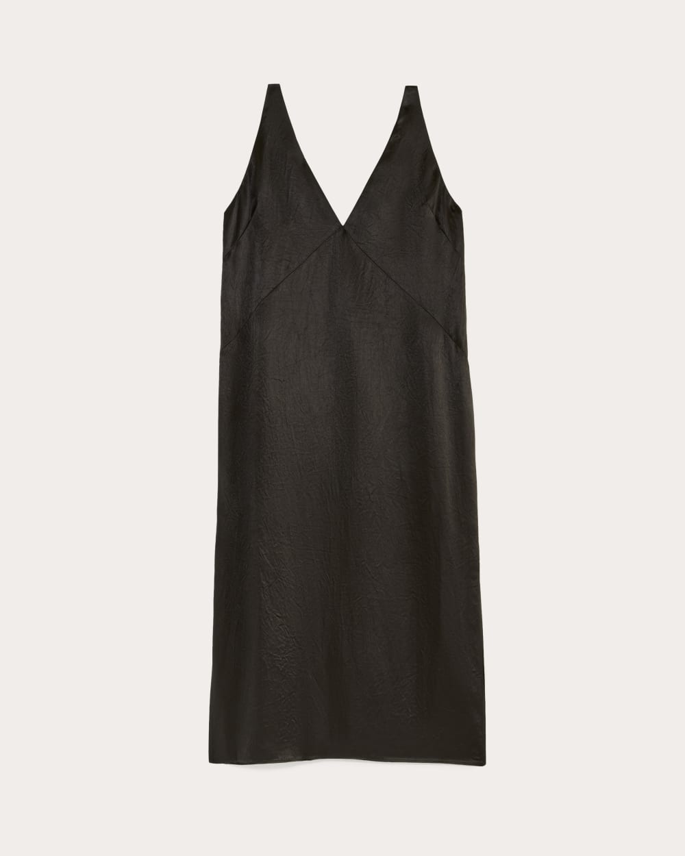 The Satin Slip Dress | Black - Image 2