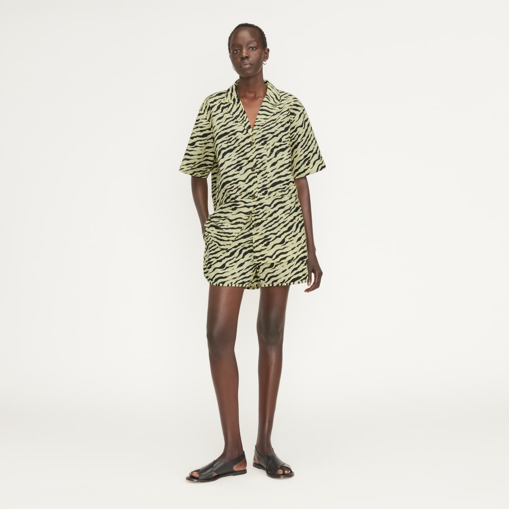 The Poplin Boxer Short | Pale Yellow Tiger Stripe - Image 3