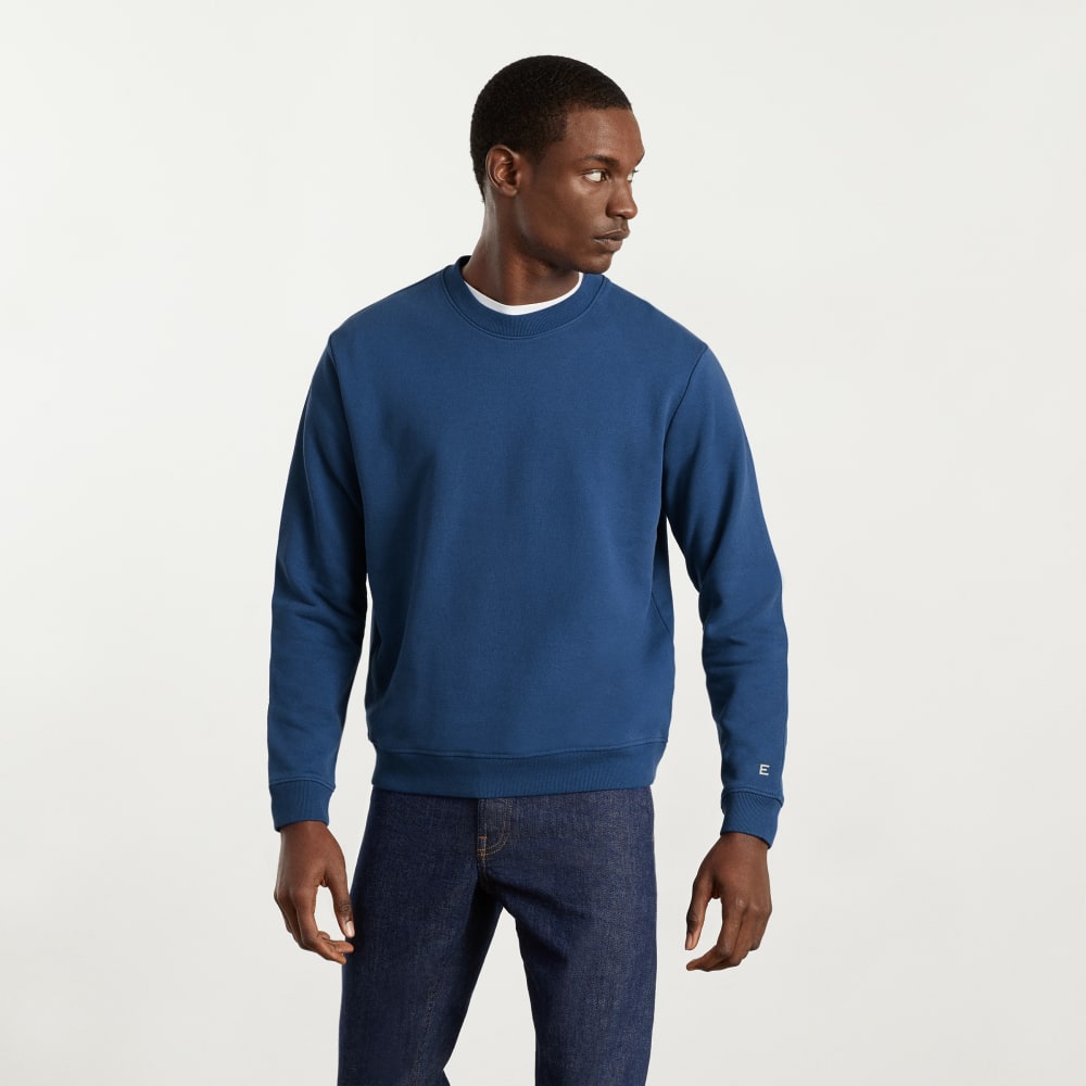 The Track Crewneck Sweatshirt | Deep Blue - Image 2