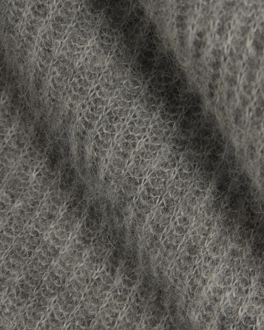 The Oversized Polo in Alpaca | Heather Stone Grey - Image 6