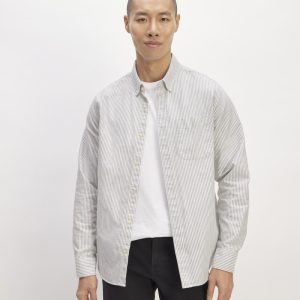 The Classic Oxford Shirt | Charcoal / White | Standard