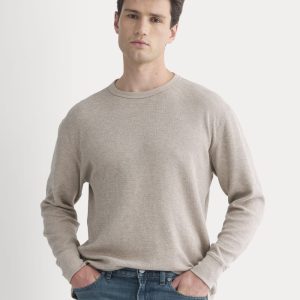 Thermal Crew in Cozy Waffle | Heathered Oatmeal