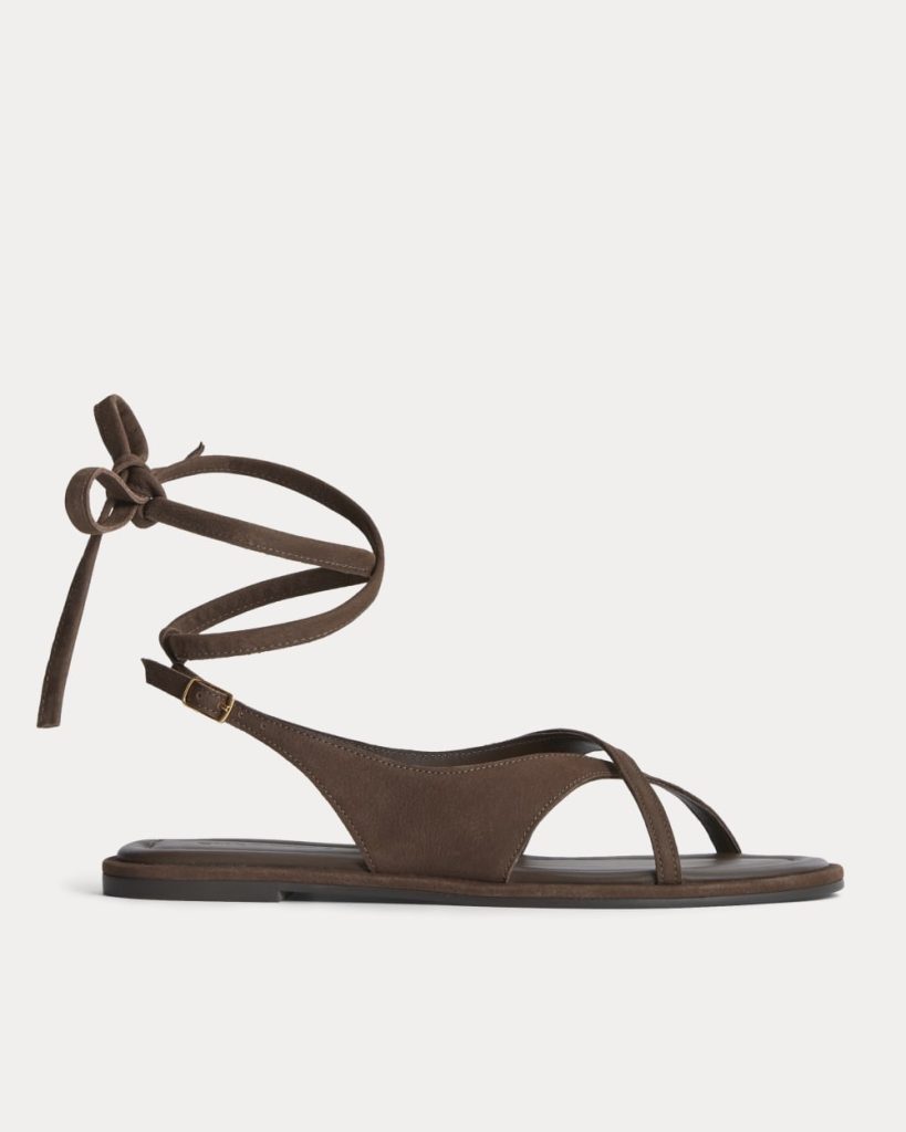 The Leather Crisscross Sandal | Burnt Umber