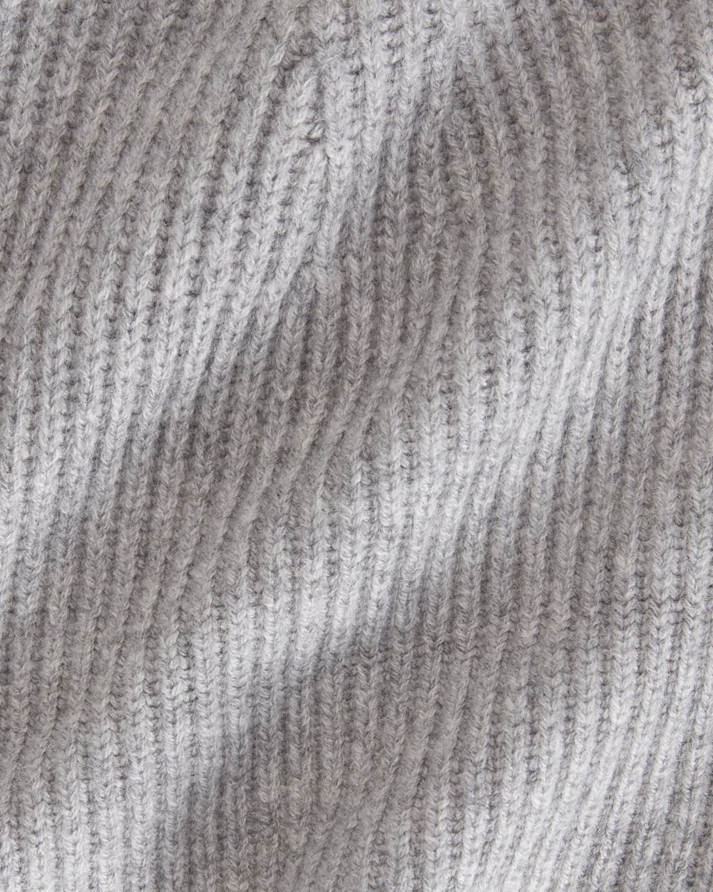 The Cashmere Fine Rib Beanie | Heathered Grey - Image 2